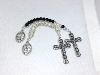 Wedding Couples His and Hers Tenner Rosary Set custom, ladder rosary, build your own, rosary, glass, blessed virgin, Our Lady, Trinity, Catholic, wedding, Tenner rosary, couples rosaries, his and hers, holy family